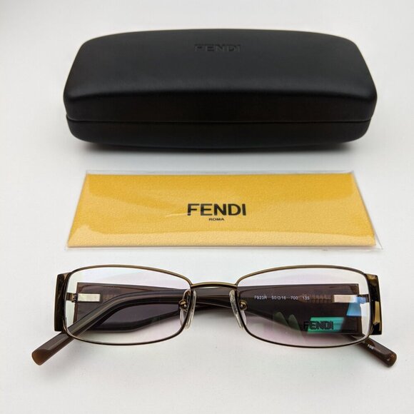 ?️Made in Italy! Fendi F923R Gunmetal Eyeglasses 50/16 135 | EUBOX21?️ main image 9